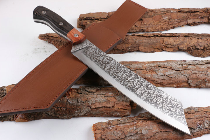 MKK Vortex feathers flat head camping knife machete UD404921